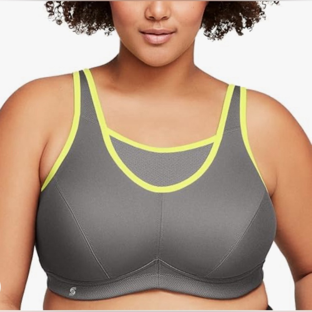 Glamorise Women's No-Bounce Plain Camisole Wirefree  Sports Bra 36DD